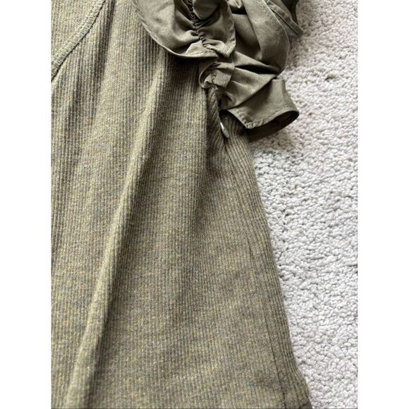 NWT Ulla Johnson Isabella Cotton Midi Dress in Military Melange Sz Small, $465 - Picture 8 of 11